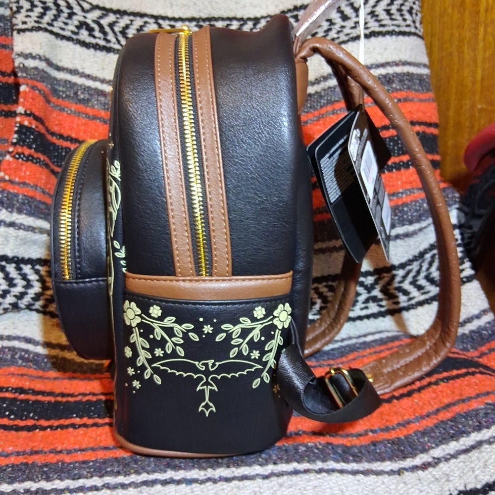 Loungefly How to Train Your Dragon Mini Backpack Glow In The Dark NWT BAM - Picture 2 of 6